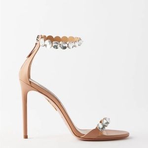 Aquazzura Maxi-Tequila 105mm leather sandals